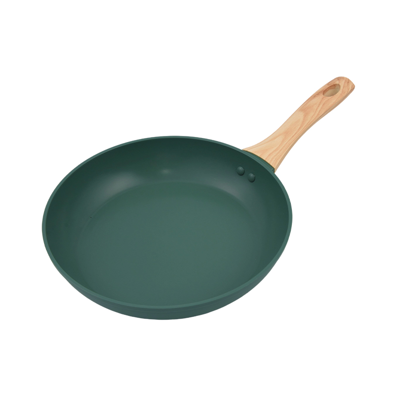 Smidda köksredskapsset i aluminium med skogsgrön nonstick-beläggning