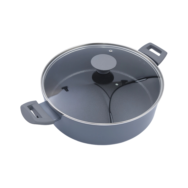 Smidd aluminium rak, grund gryta