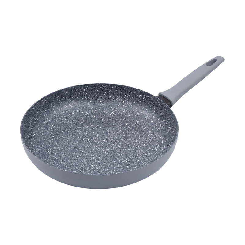 Pressad aluminium stekpanna grå marmor