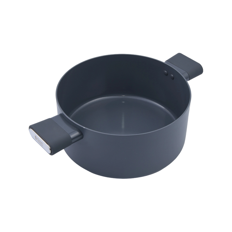 Pressad aluminiumgryta Grå keramik